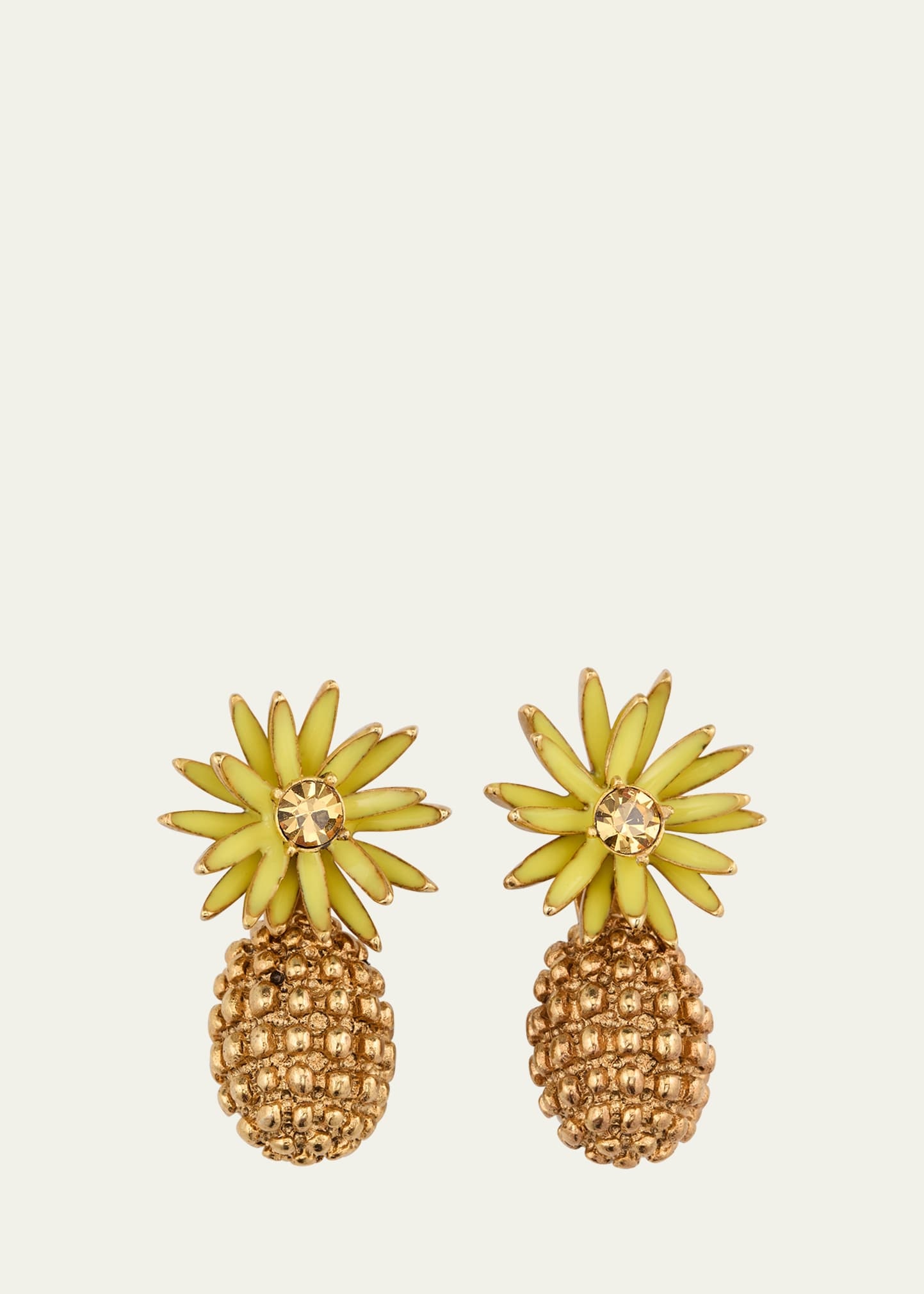Flower Post with Cactus Drop Earrings - 1