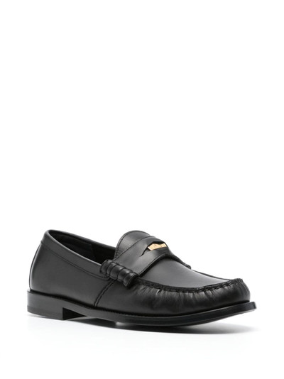 Rhude penny-slot leather loafers outlook