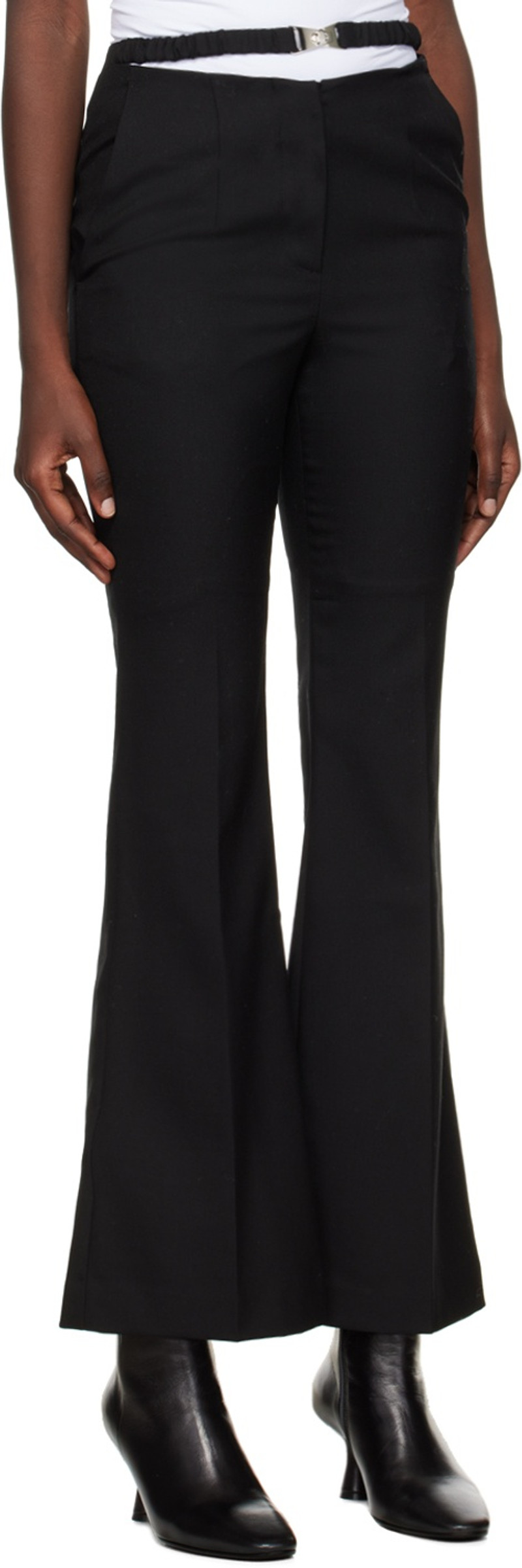 JKOO Black Belted Trousers outlook