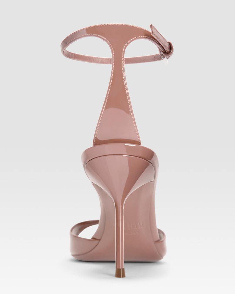 Patent leather sandal with ankle strap 4