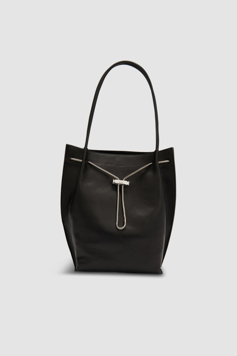 Kayla Black Nappa Leather Shoulder Bag 1