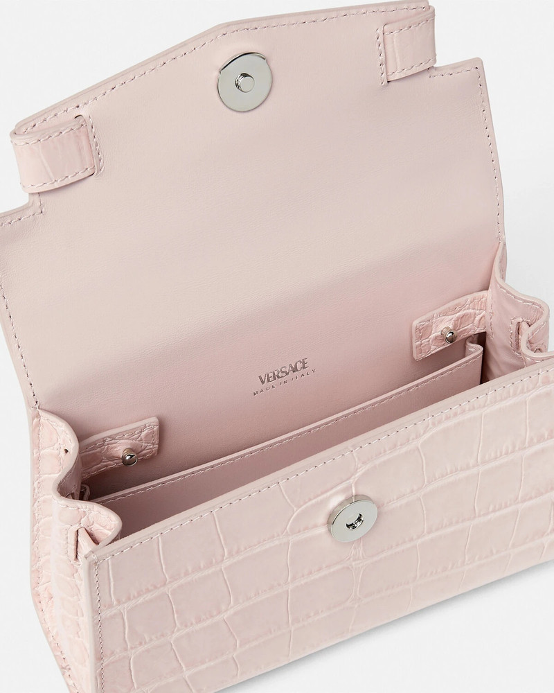 Croc-Effect Medusa '95 Small Handbag 4