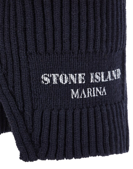 N02XD STONE ISLAND MARINA_PRINTED PURE WOOL FULL RIB LOBSTER RED - 3