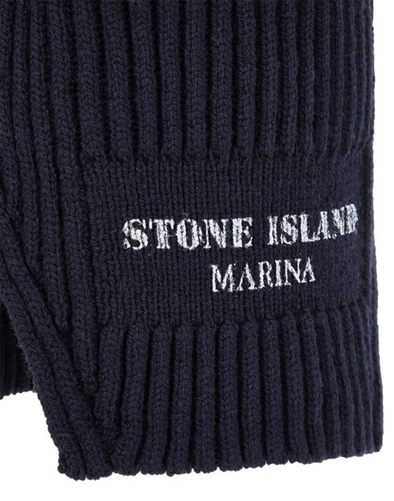 N02XD STONE ISLAND MARINA_PRINTED PURE WOOL FULL RIB LOBSTER RED 3