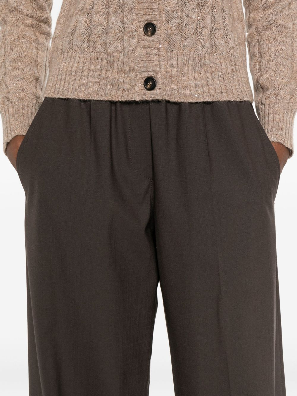 elasticated-waist trousers - 5