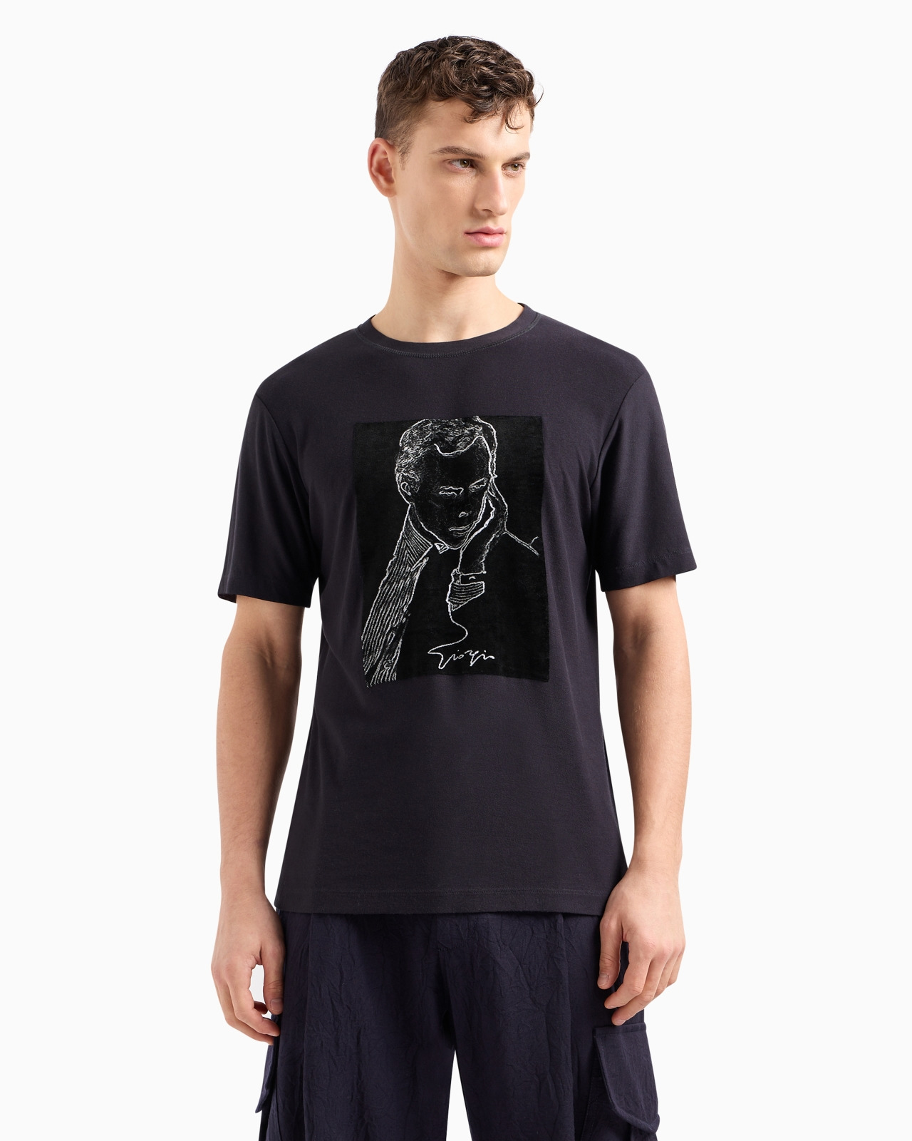 Crew-neck T-shirt in viscose jersey - 2