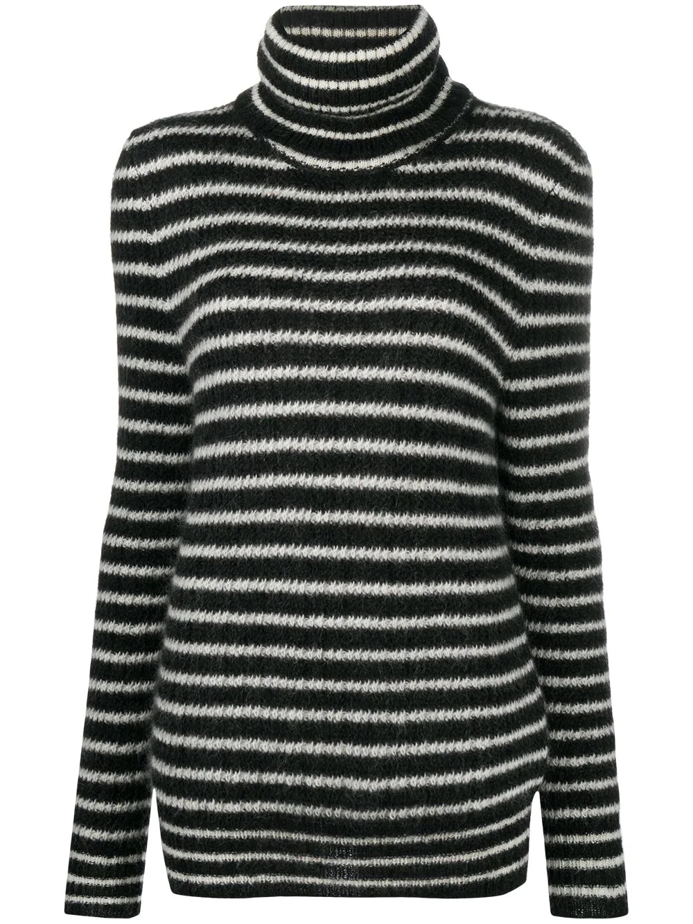 striped knitted jumper - 1