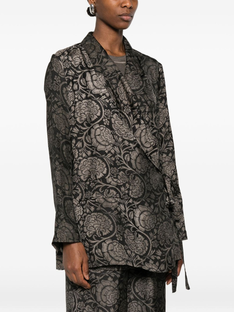 Khloe floral-print tie jacket 3
