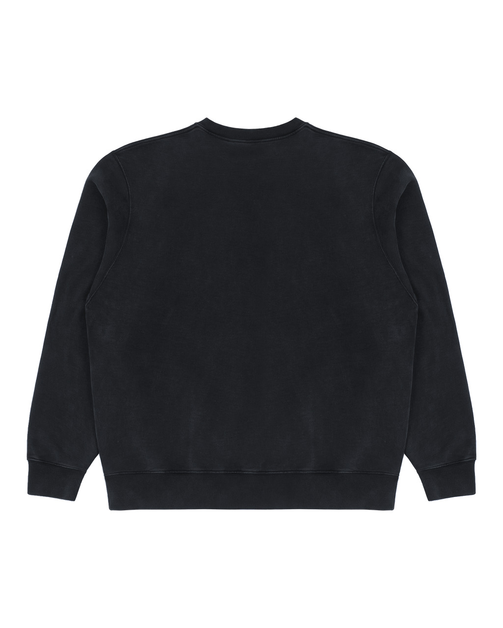 CHARCOAL GREY BOXY CREWNECK SWEATSHIRT - 2