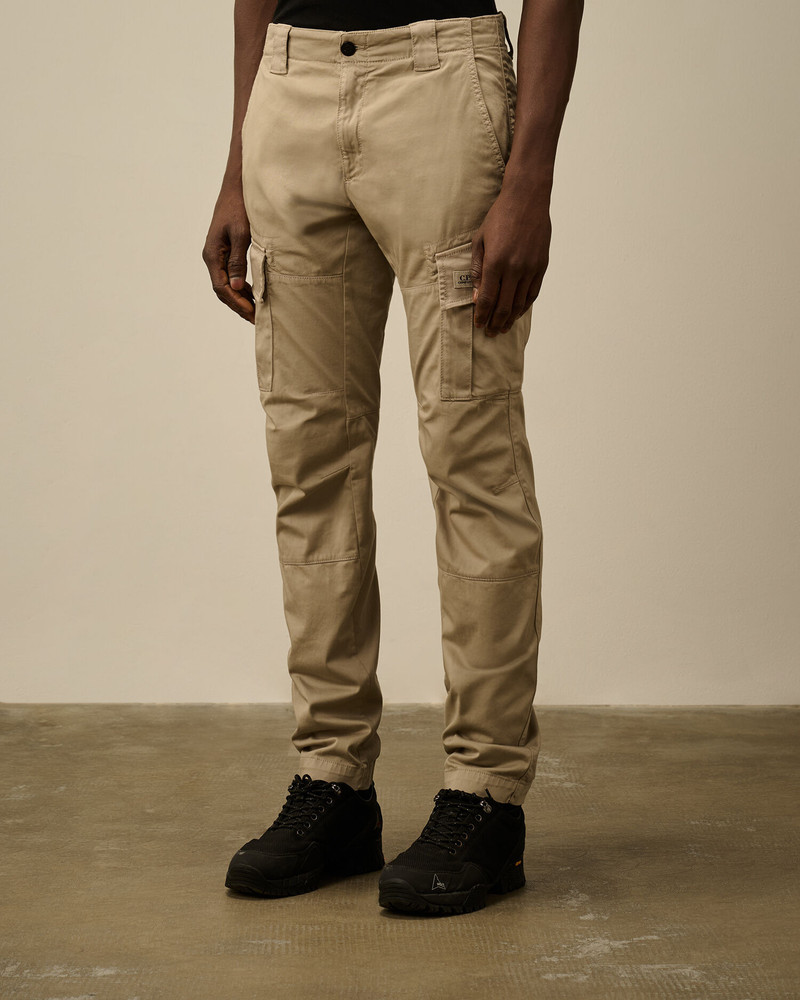 Stretch Sateen Cargo Logo Pants 3