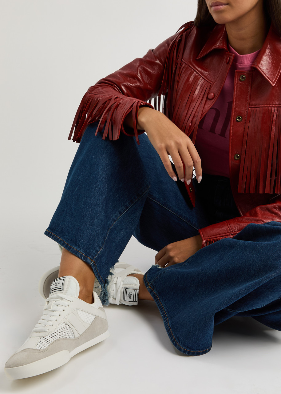 Chloe Kick Panelled Mesh Sneakers - 5