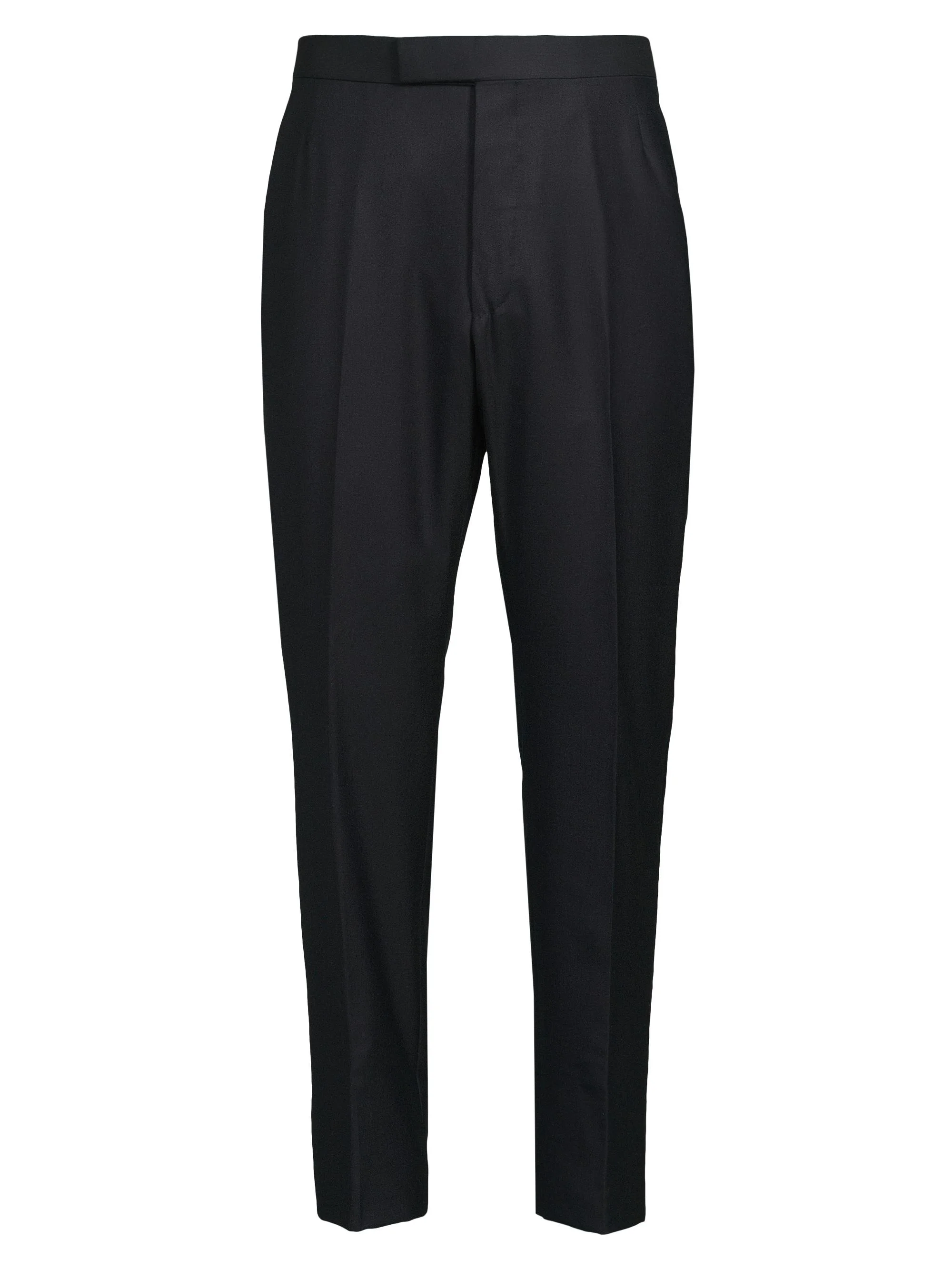 Men's Fit 1 Back-Strap Wool Twill Trousers - Navy - 1