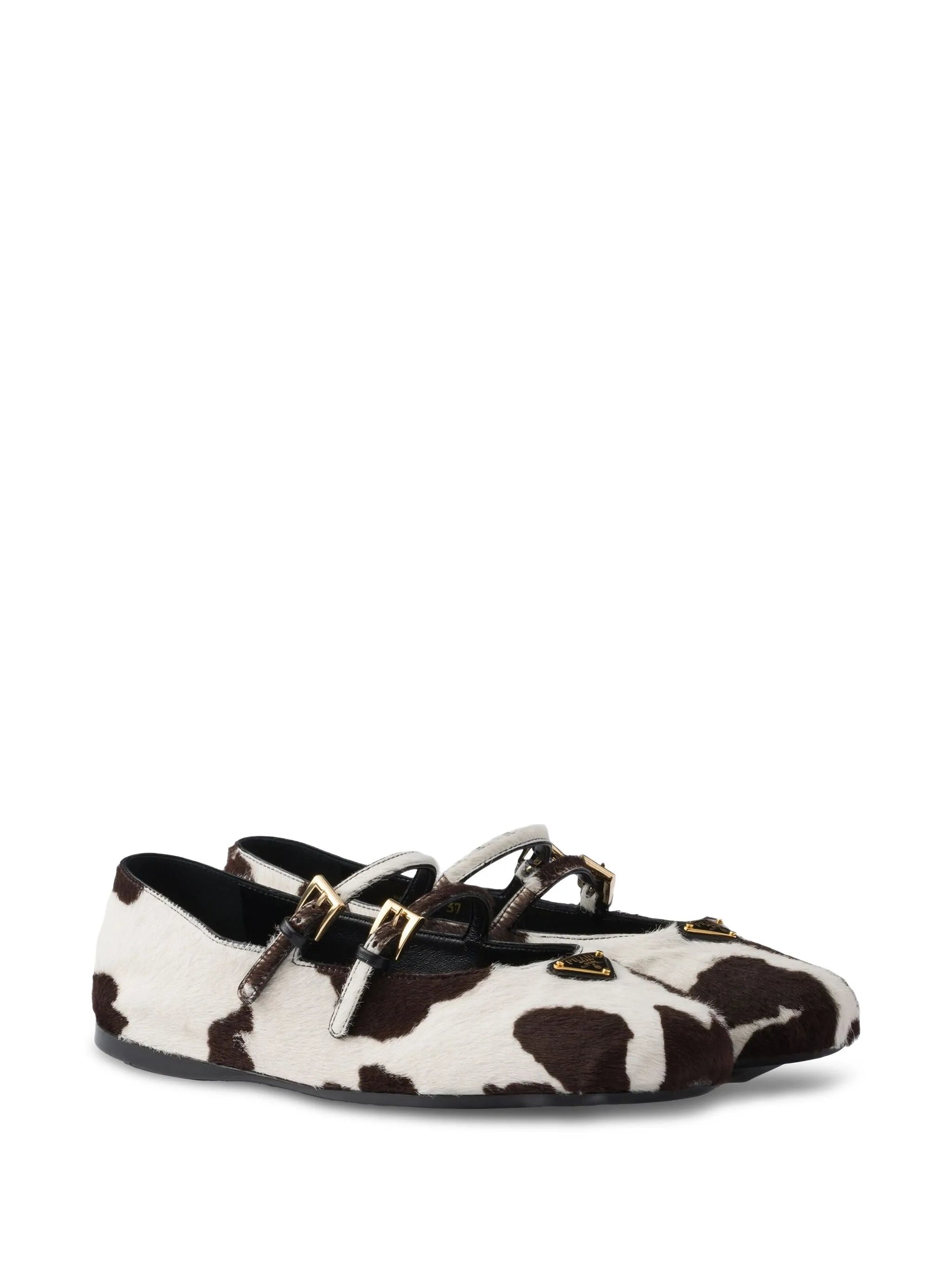 Prada Cow-print Ballet Flats - 2