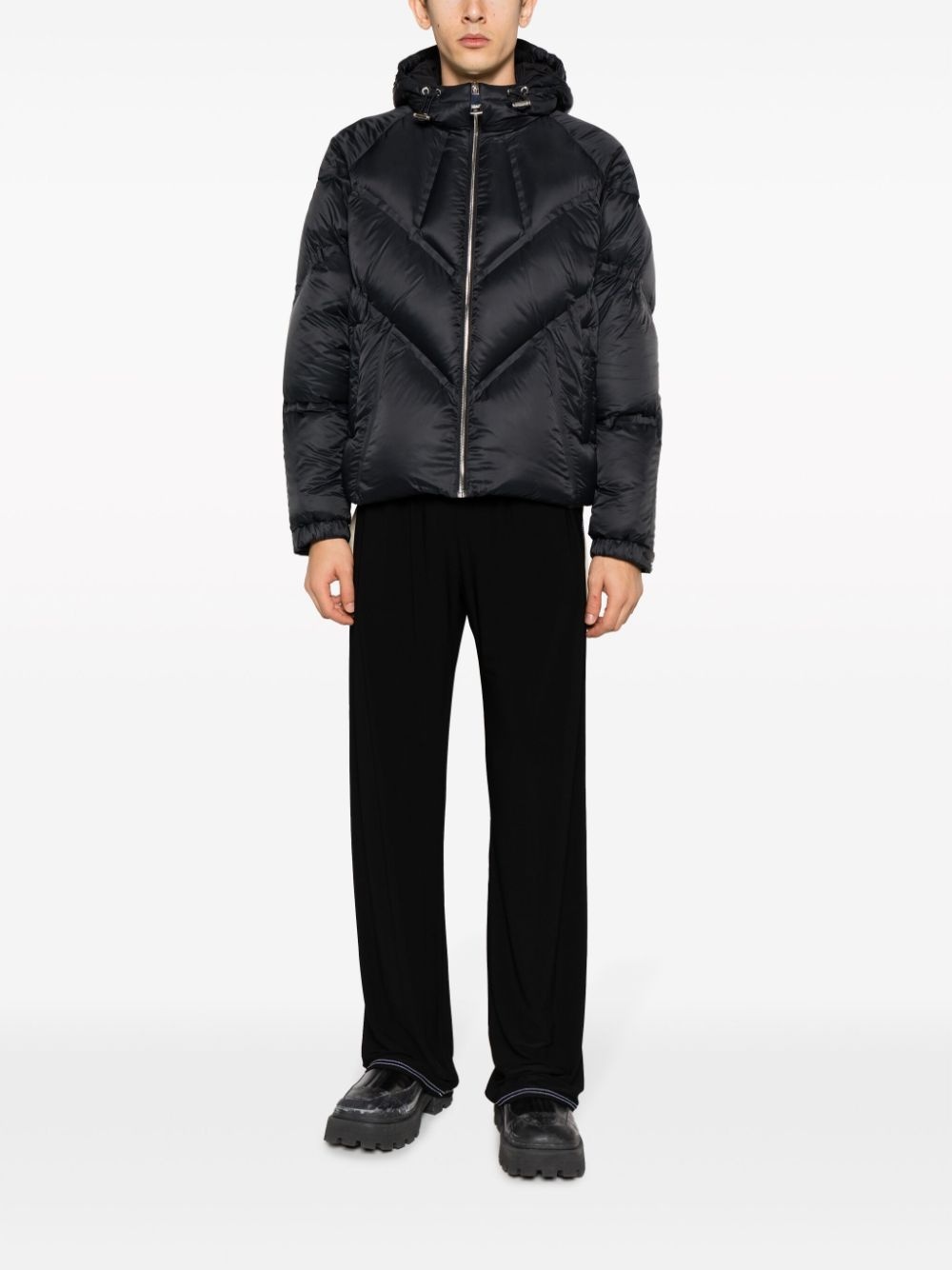 hooded padded jacket - 2