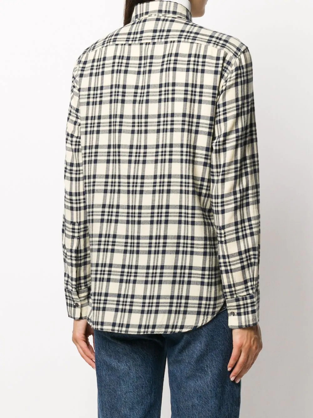 checked cotton shirt - 4