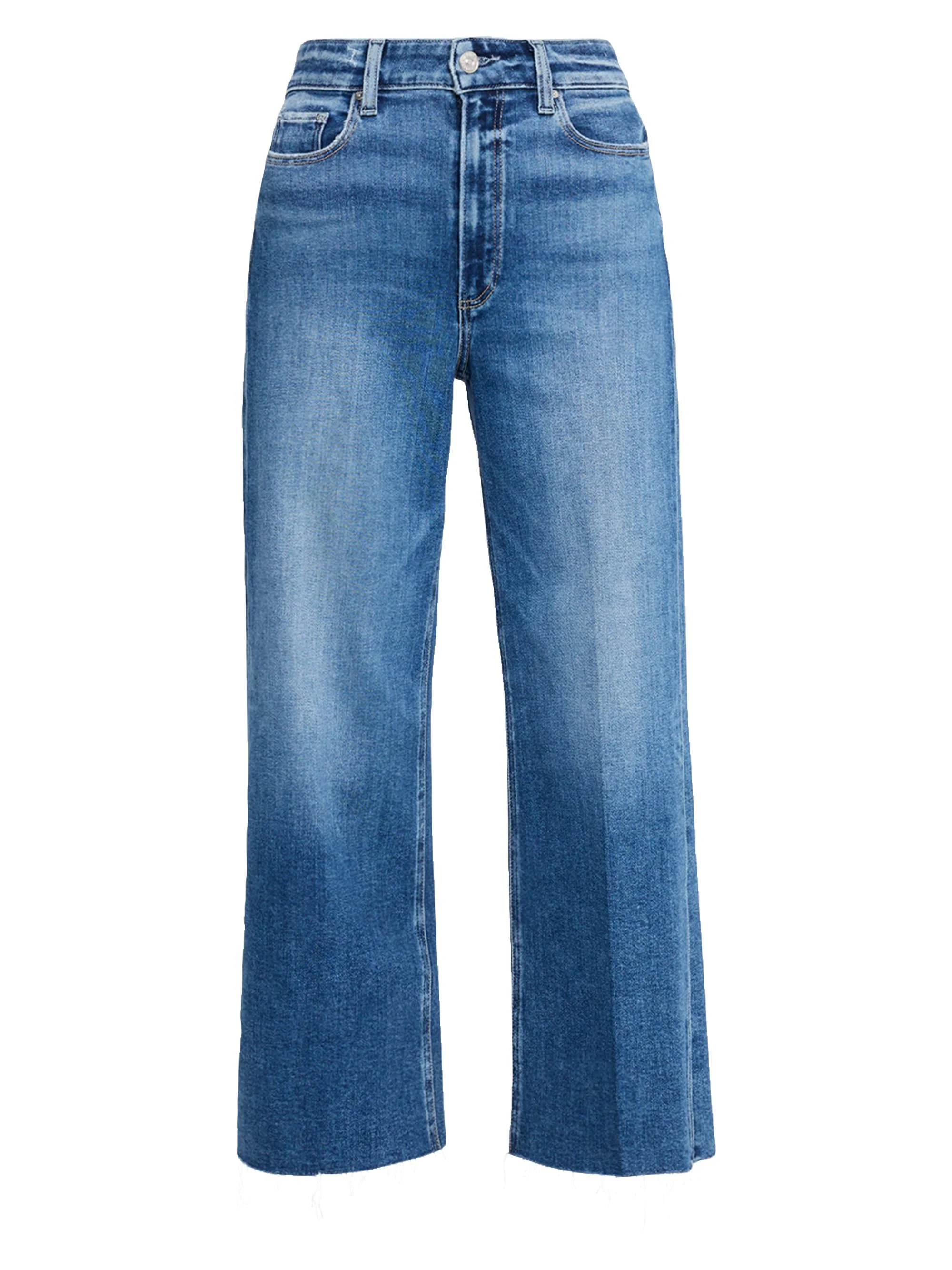 Women's Anessa Raw-Edge Hem Jeans - Light Blue - 1