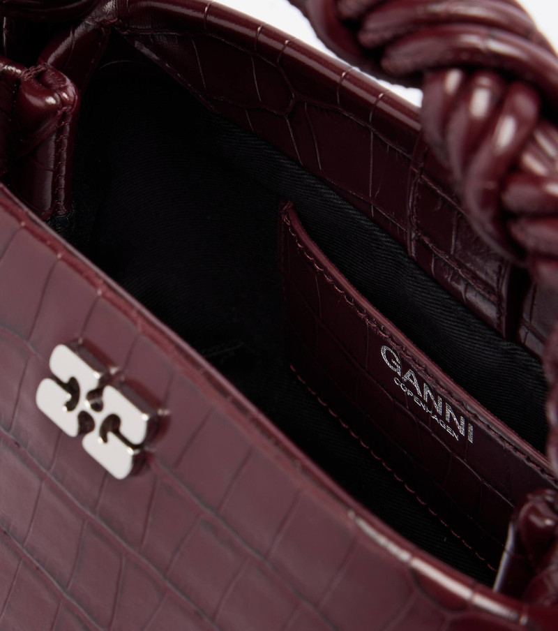 Bou Mini croc-effect leather top-handle bag 3