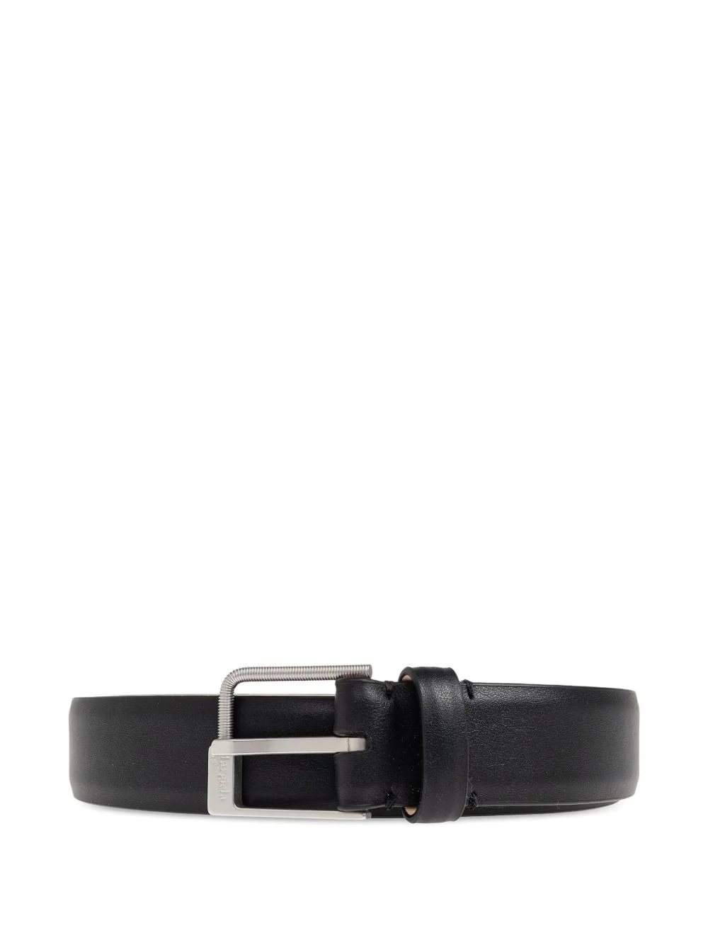 buckle-fastening leather belt - 1