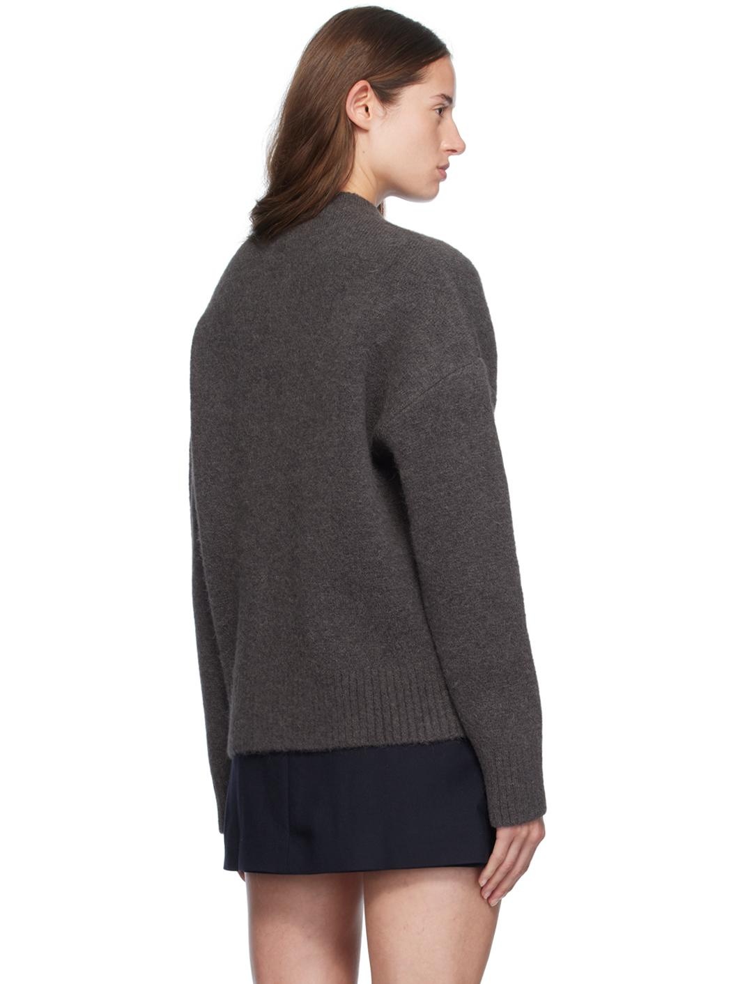Gray Ami de Cœur Sweater - 3