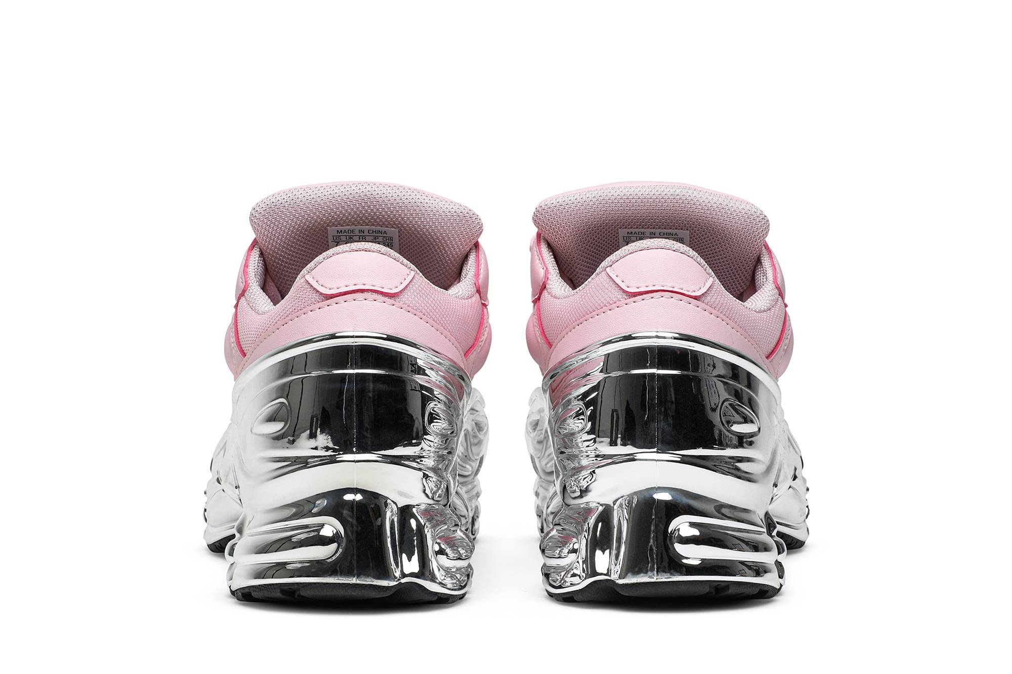 adidas Raf Simons x Ozweego Mirrored Clear Pink REVERSIBLE