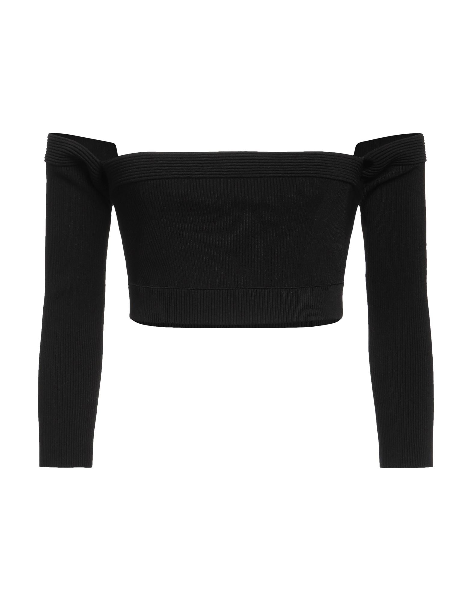 Black Women's Off-the-shoulder Top - 1