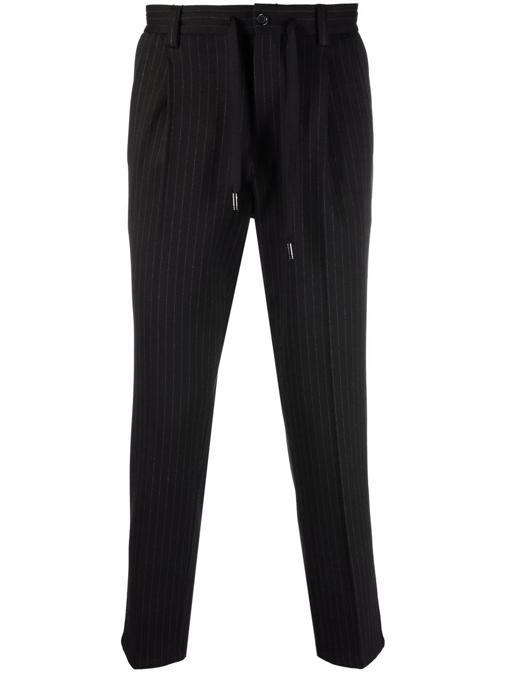 pinstripe cropped trousers - 1