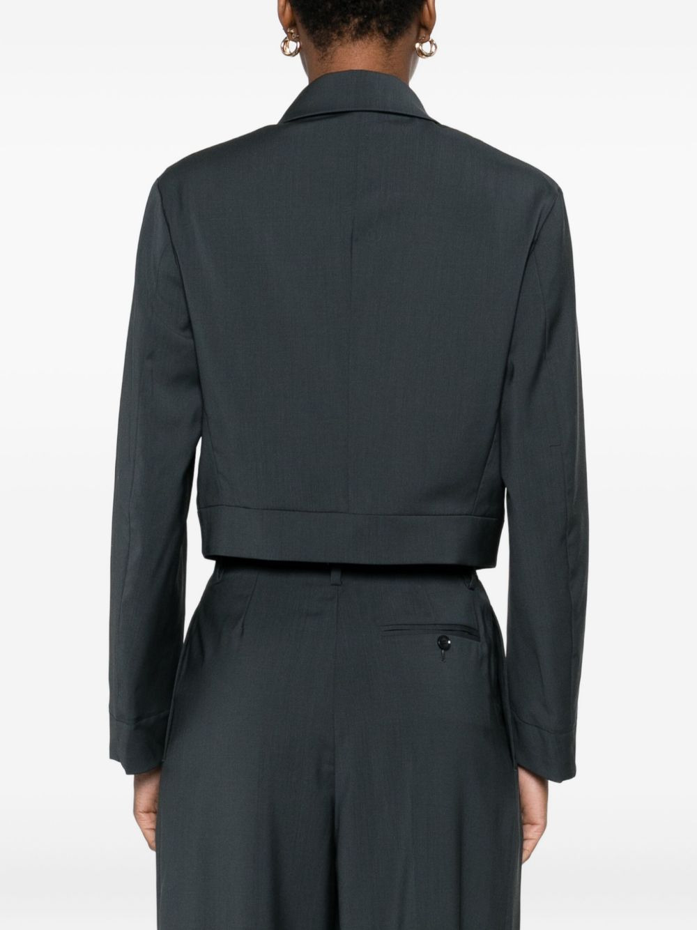 button-fastening flap-pocket jacket - 4