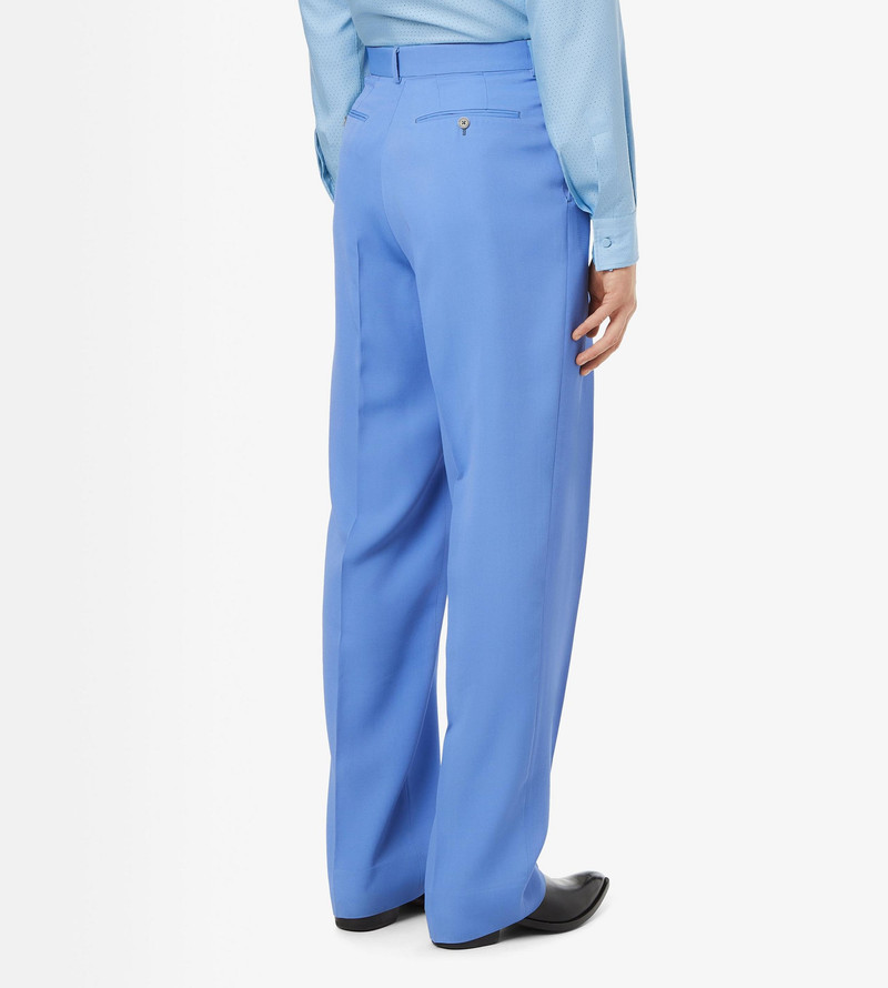 WOOL VISCOSE DOUBLE FAILLE DOUBLE PLEAT PANT 4