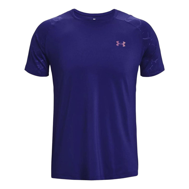 Under Armour Rush Emboss Short Sleeve T-Shirt 'Blue' 1376790-468 - 1