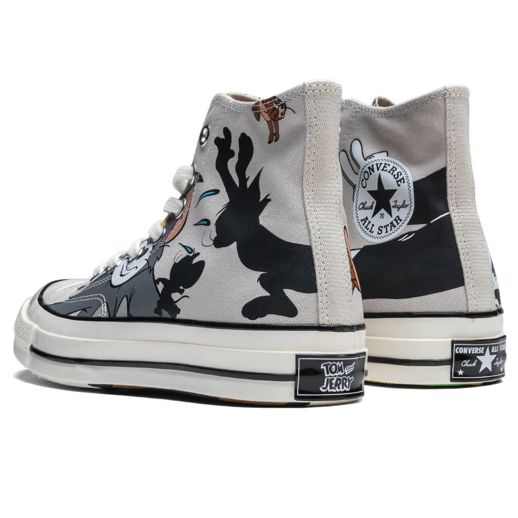 CONVERSE X TOM AND JERRY CHUCK 70 HI - GREY/EGRET - 3