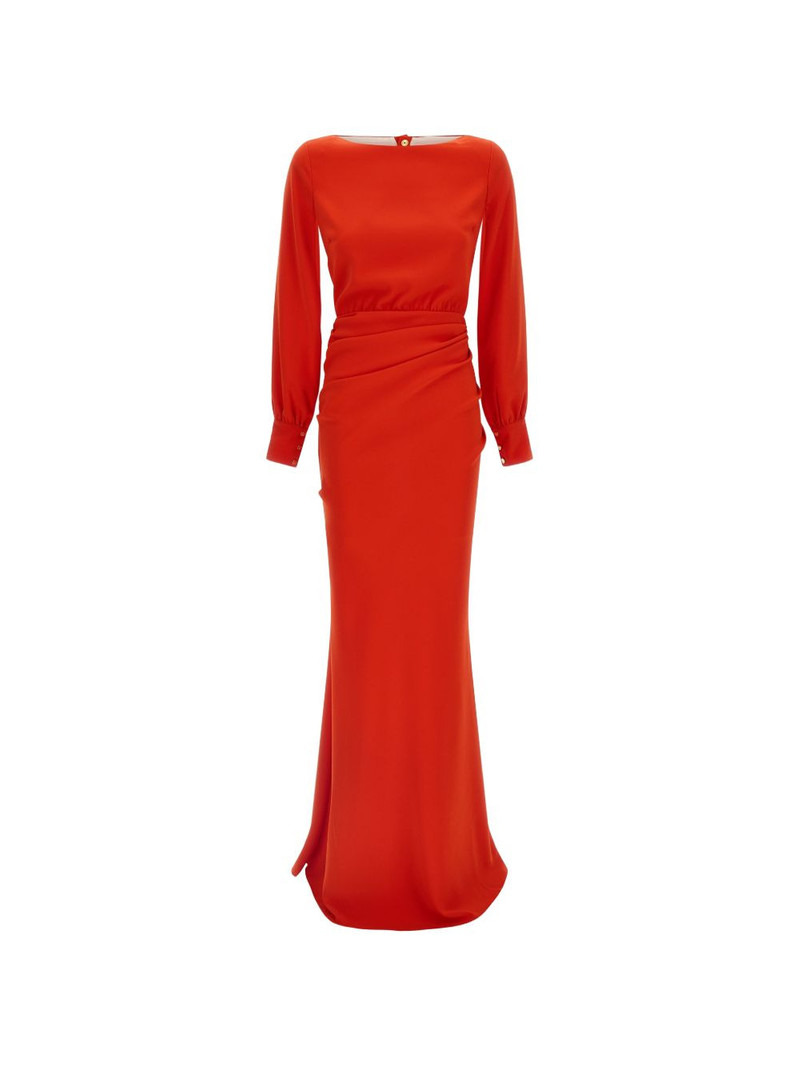 Red Carpet padded maxi dress 1