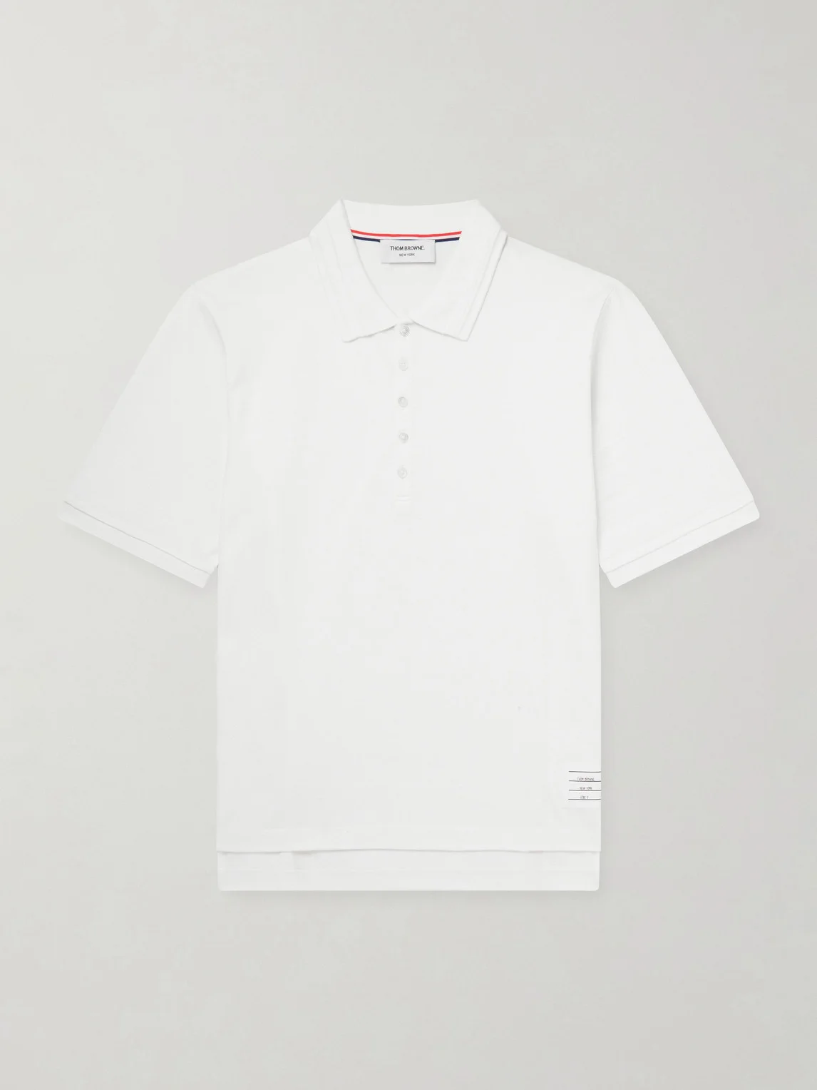 Striped Logo-Appliqué Cotton-Jersey Polo Shirt - 1