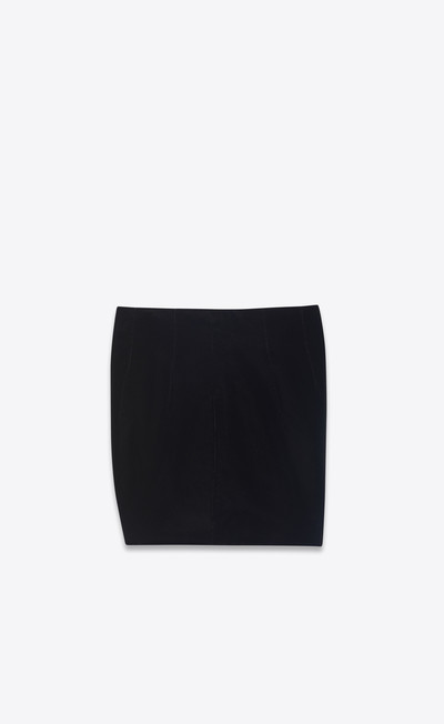 SAINT LAURENT velvet mini shorts outlook