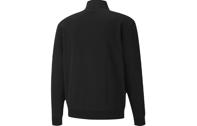 PUMA Metallic Logo Sports Stand Collar Jacket Black 587666-01 - 2