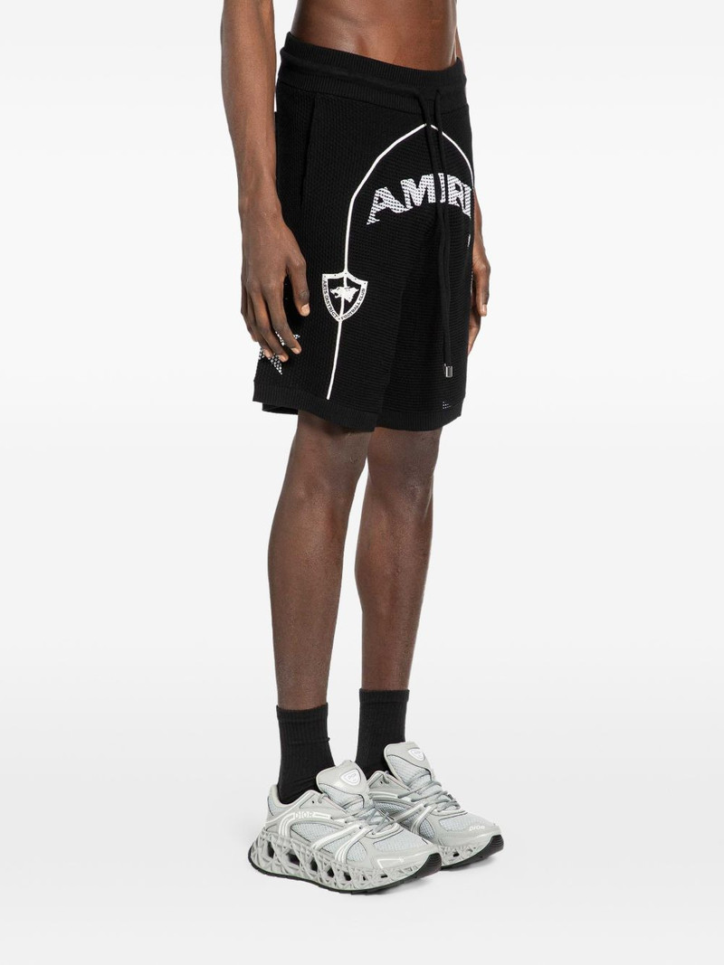 AMIRI logo-print track shorts outlook