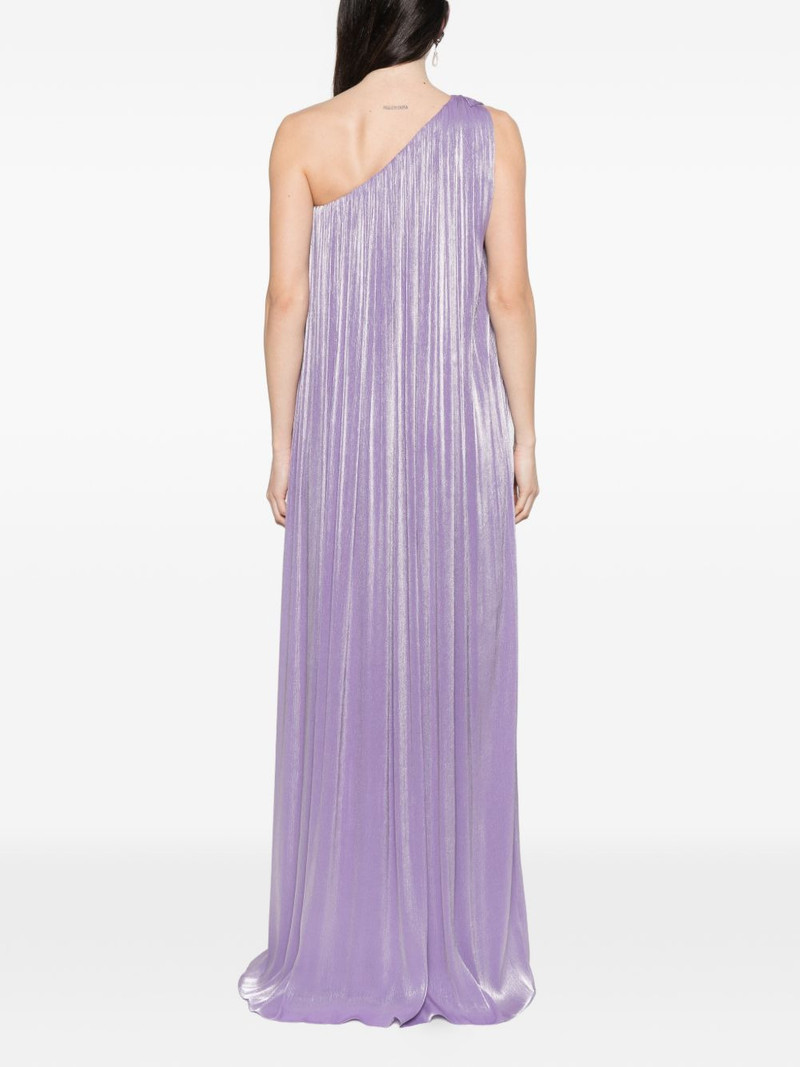 Amabe pleated one-shoulder maxi dress 4