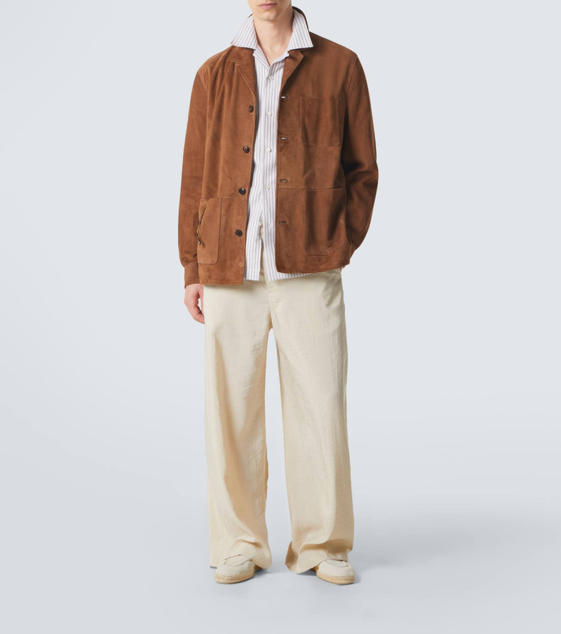 UMITBENAN Havana striped linen and cotton shirt outlook