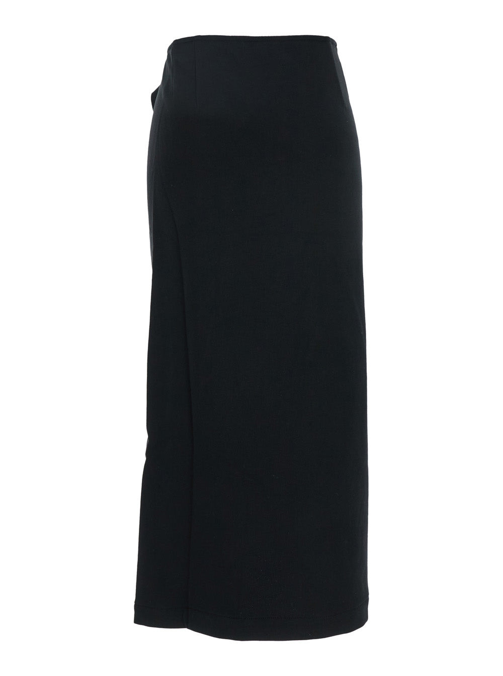 Dries Van Noten Women Black 'Hanam' Skirt With Ruched Details On The Front In Cotton Woman - 2