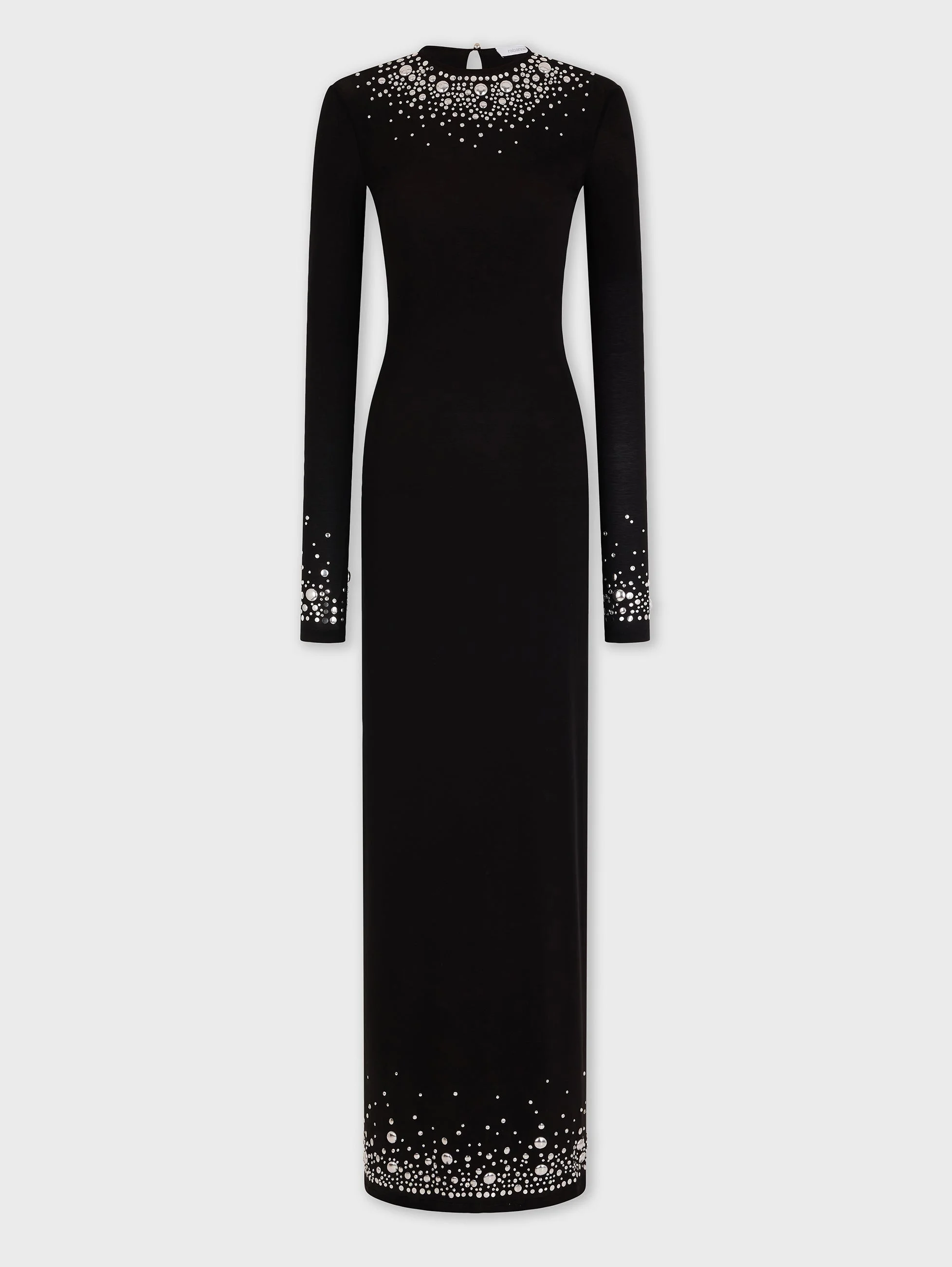 LONG SECOND-SKIN JERSEY DRESS - 1