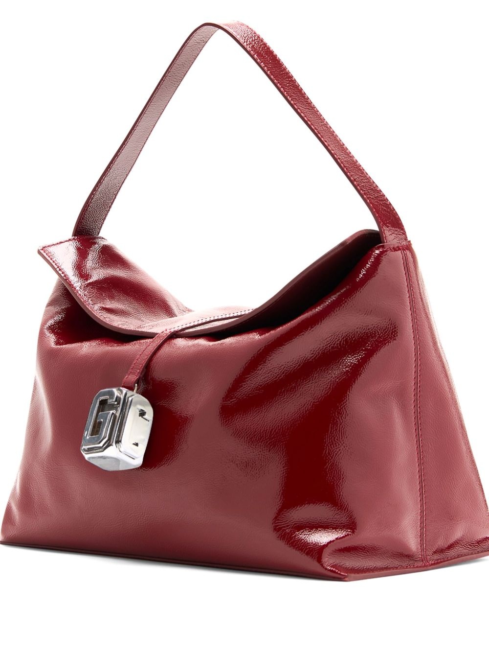 large leather Comma bag - 6