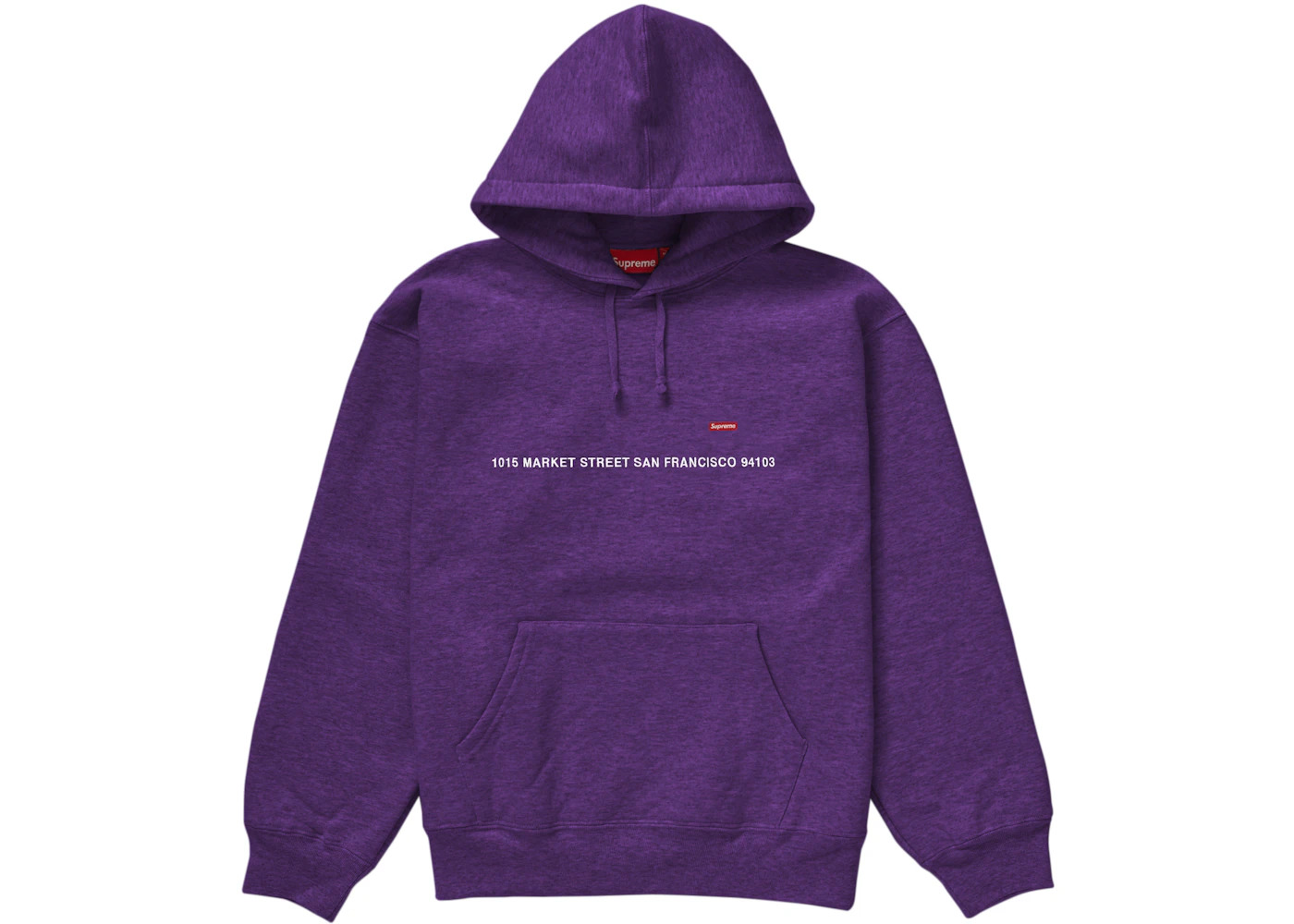 Supreme San Francisco Shop Small Box Hooded Sweatshirt Dark Purple - 1