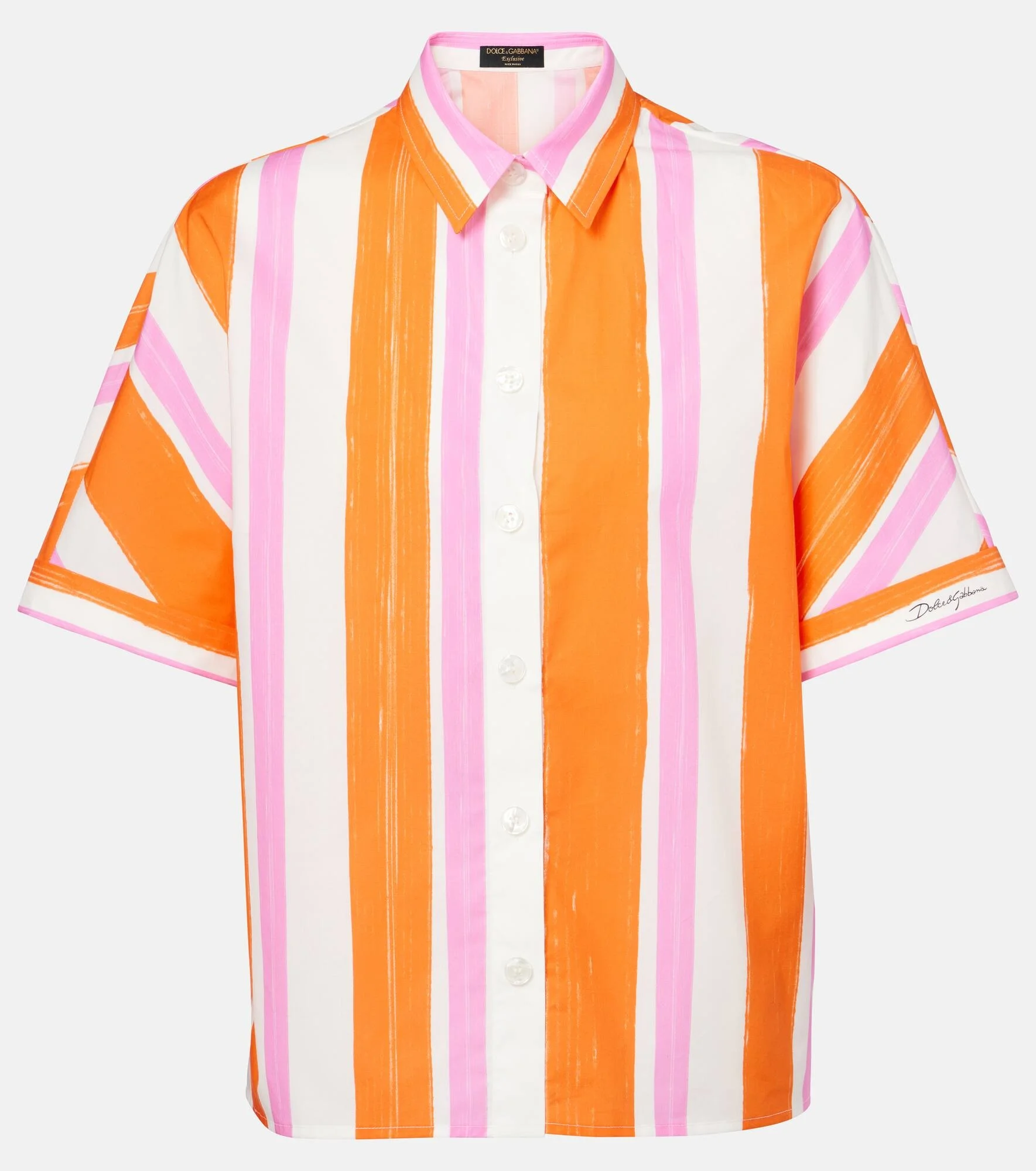 Striped cotton shirt - 1