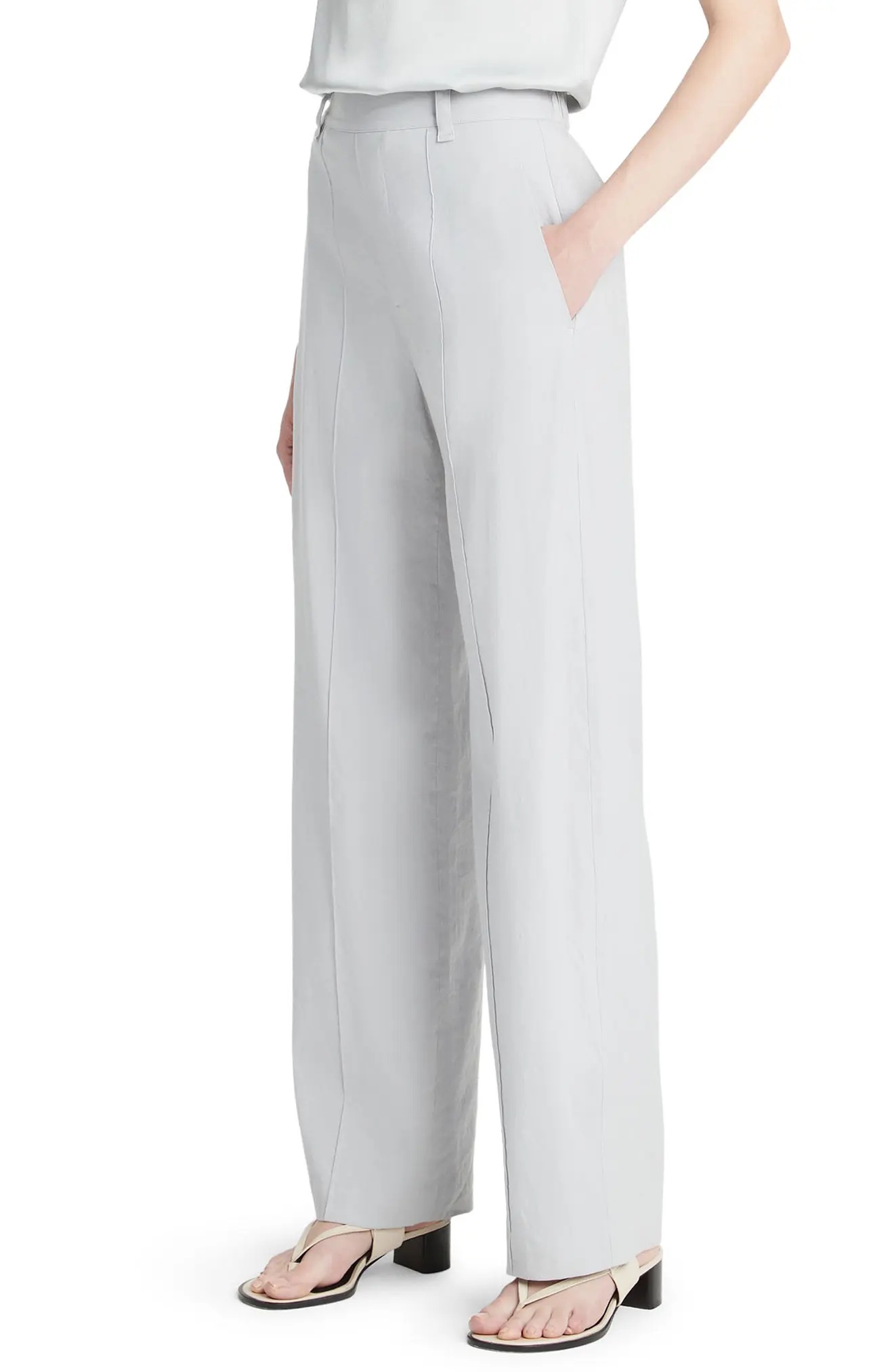 Linen Blend Trousers - 3