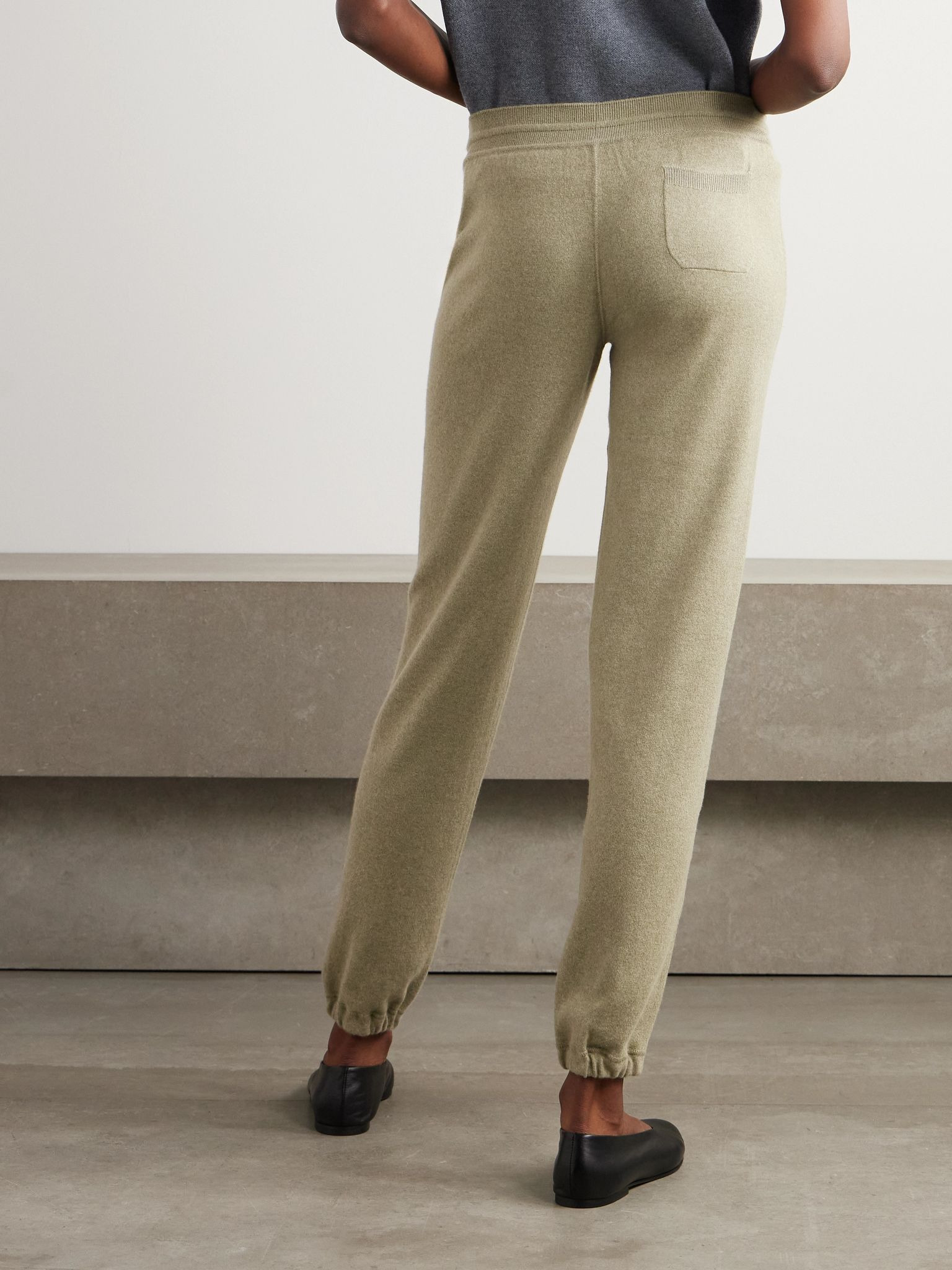 Cashmere track pants Green - 3