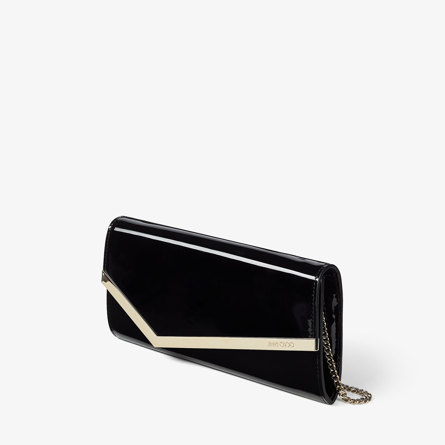 Emmie
Black Patent Leather Clutch Bag - 2