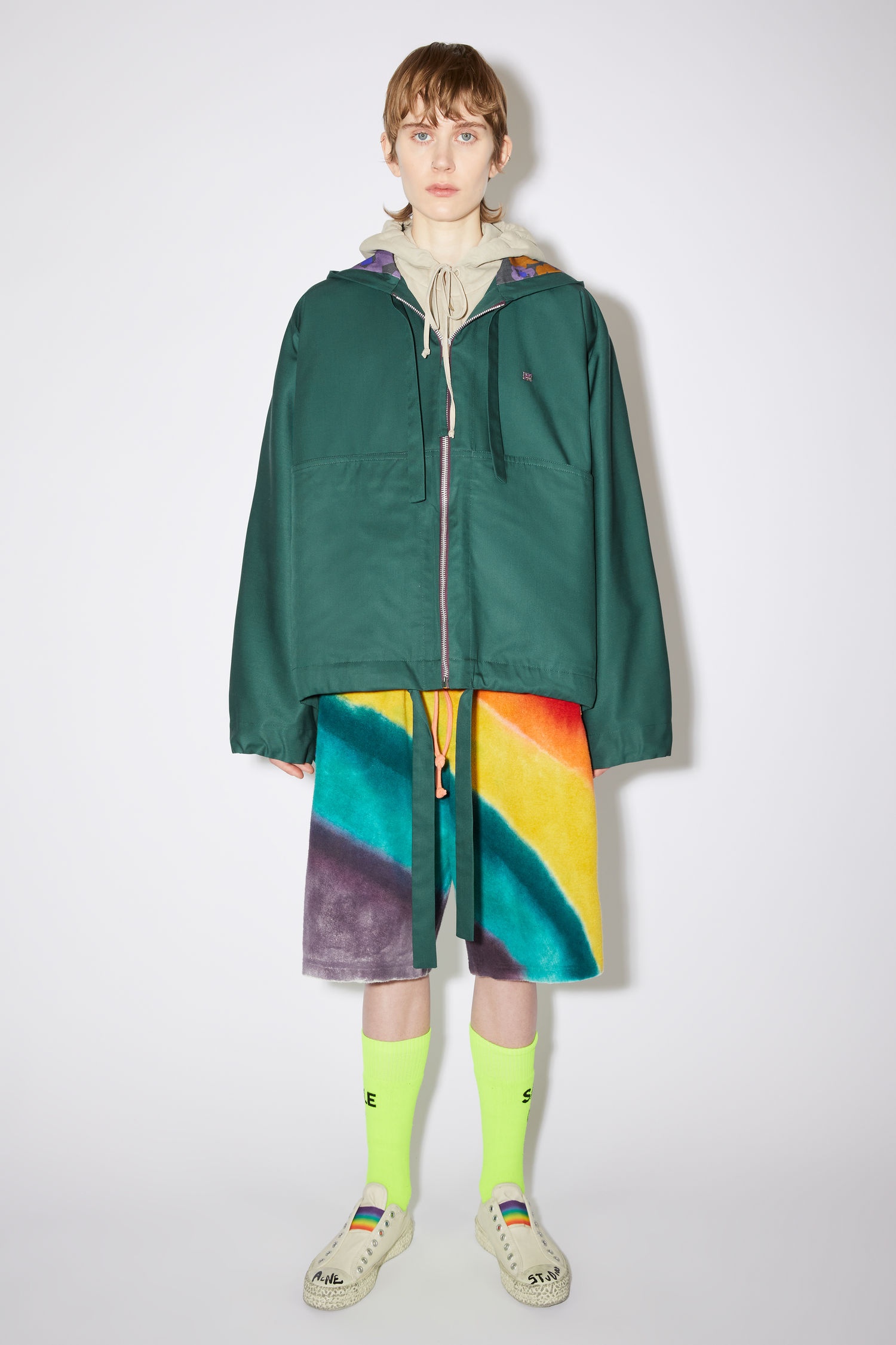 Hooded jacket - Forest green - 2