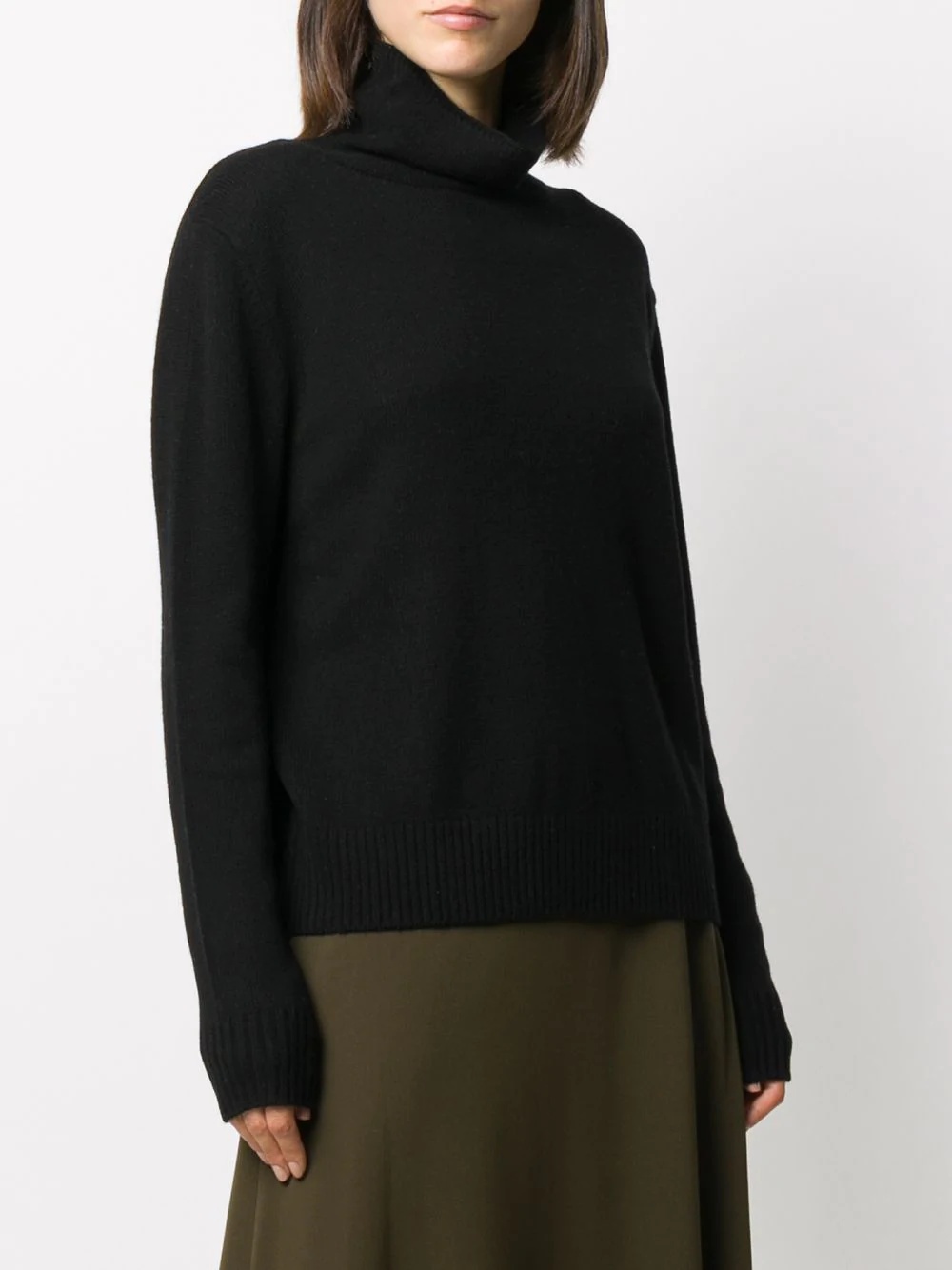 roll-neck fitted jumper - 3