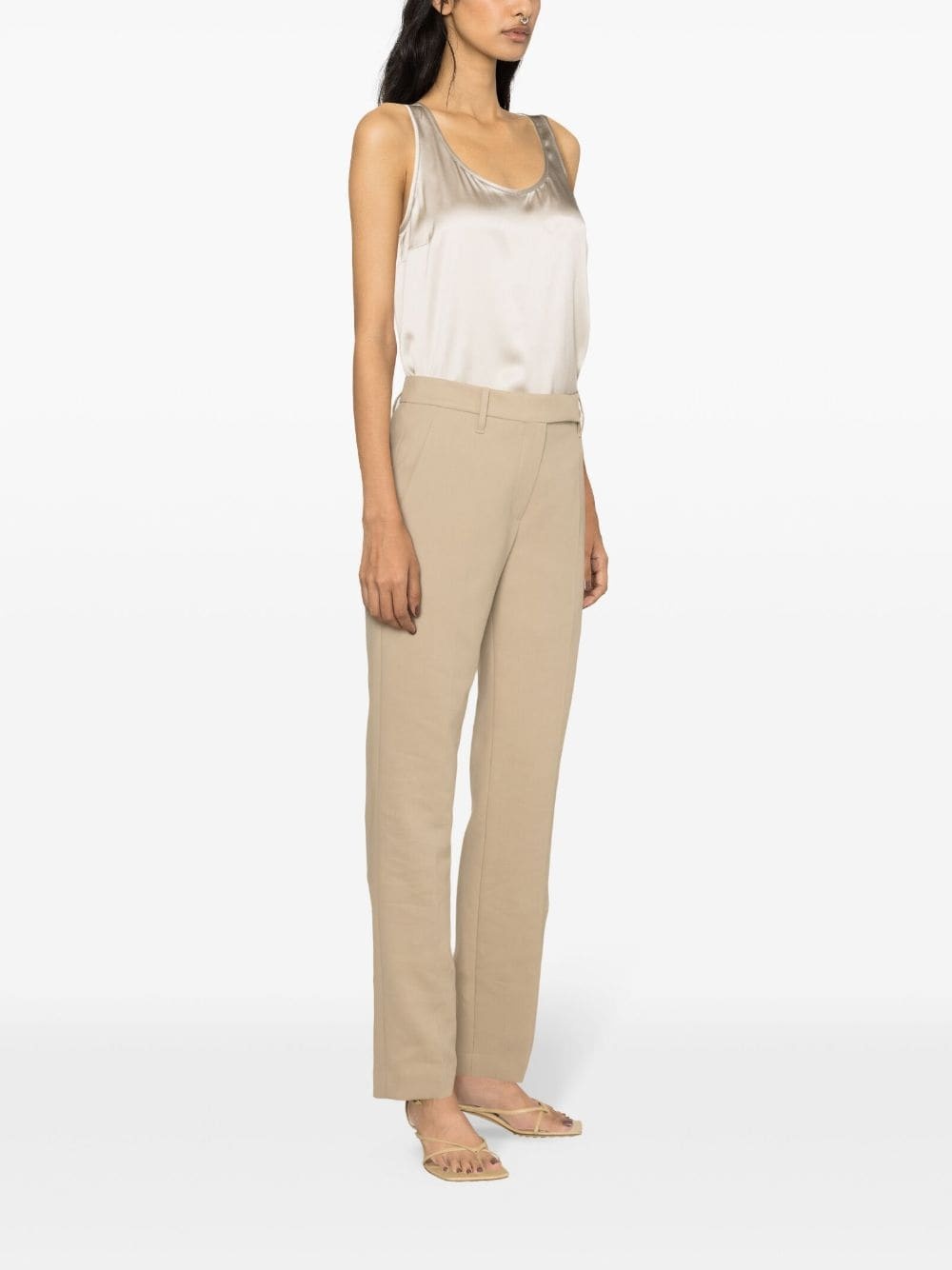 high-waist tapered trousers - 3