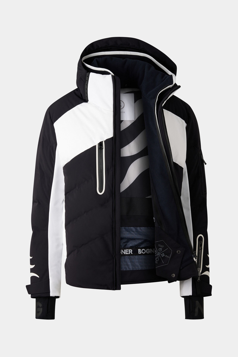 BOGNER Jessy Down ski jacket in Black/White outlook