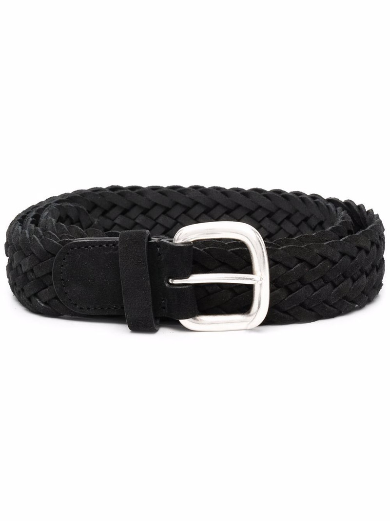 leather interwoven belt 1